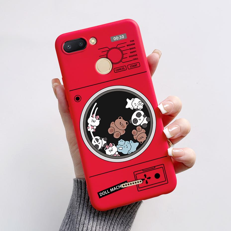 For Xiaomi Redmi 6 Case Redmi 6A Cute Cartoon Frog Back Cover Silicone Soft Phone Case For Xiaomi Redmi 6 6A Redmi6 Coque Bumper