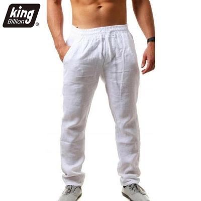 Männer Baumwolle Leinen Hosen Männlichen Herbst Neue Atmungsaktive Einfarbig Leinen Hosen Fitness Streetwear S-3XL