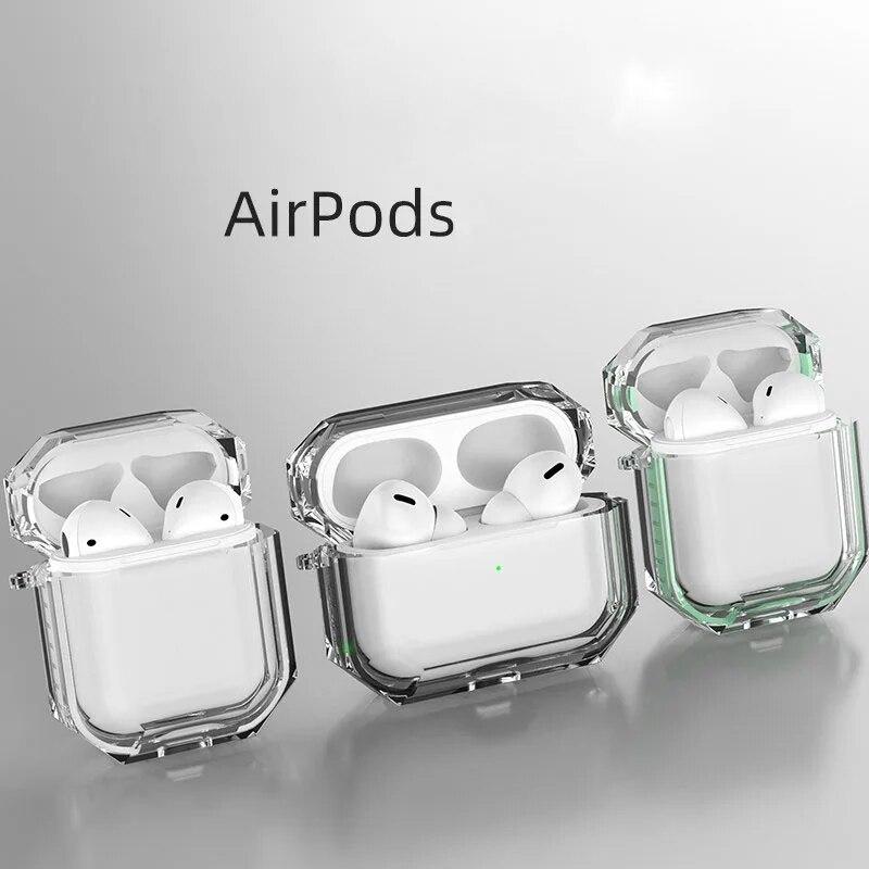 Earphone Case Transparent Dustproof Shockproof Protector Cover Protective for Airpod 1 2 3