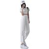 Women's Summer Quick-Dry Ice Silk Harem Pants - Loose, Lightweight, Anti-Mosquito, Tapered Leg, Petite Fit