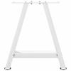 Vidaxl Coffee Table Legs, 2 Pcs, White, 38X(42-43) Cm, Steel