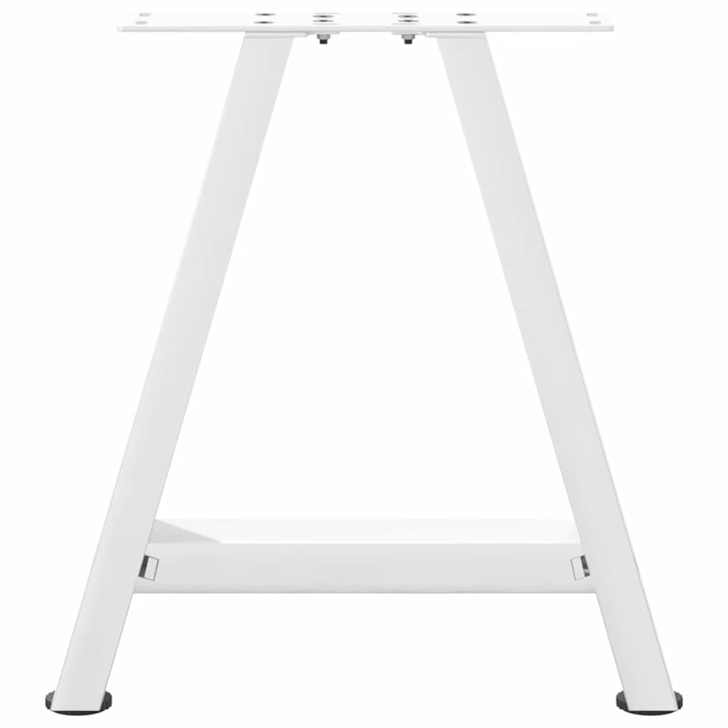 Vidaxl Coffee Table Legs, 2 Pcs, White, 38X(42-43) Cm, Steel