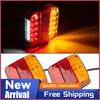 2 Stück Anhänger-Rückleuchten Super Hell 12V Tauchfähig Boots-LKW-Lampe Rücklicht Blinker für Anhänger LKW Wohnwagen