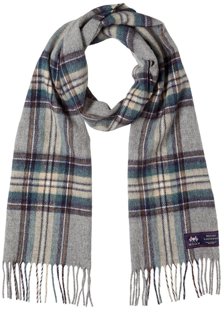 Marushin Ingleborough 25 x Made with Wool Fabric by 0385017900 Scarf, 180cm, MOON, UK,