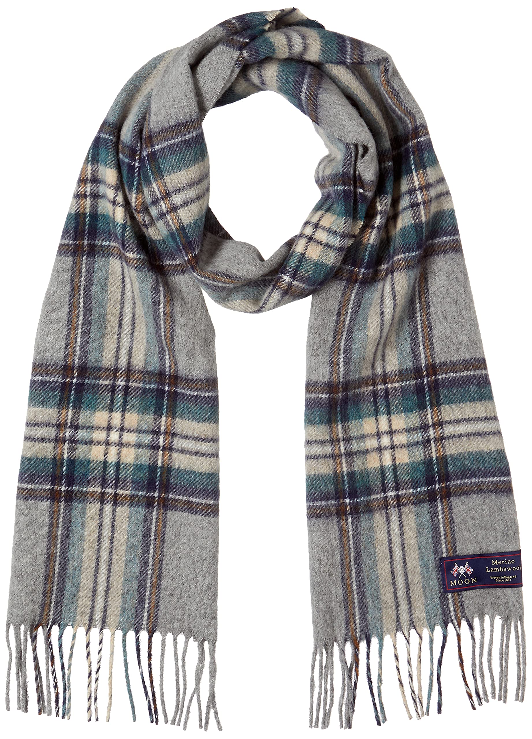 

Marushin Ingleborough 25 x Made with Wool Fabric by 0385017900 Scarf, 180cm, MOON, UK,