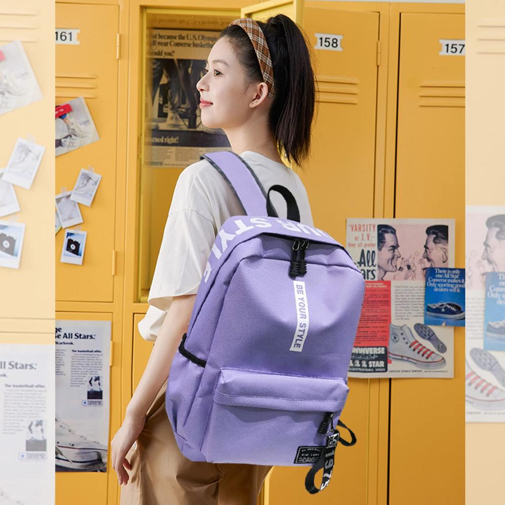 FANDARE Large Capacity Korean School Backpack, Lightweight, Unisex, Suitable for Elementary, Middle, and High School Students, Casual Daypack,