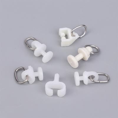 20Pcs T-Shaped Track Plastic Buckle Bead Curtain Track Hook Window Decoration Hardware Accessories