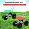 Portable Field Picking Mobile Chair Agricultural Mobile Stool Cart Greenhouse Specific Wheeled Stool