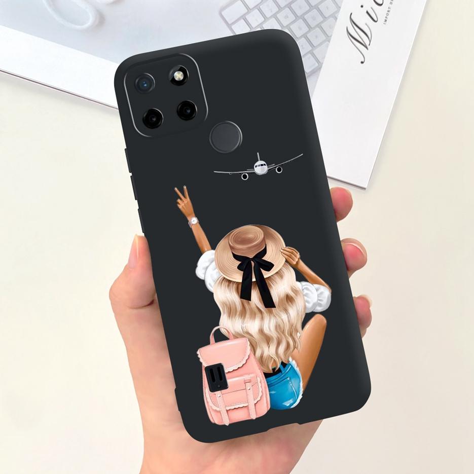For Realme C21Y Case Realme C25Y Stylish Candy Painted Cover Soft Silicone Phone Case For Realme C21 C 21 Y C25Y RealmeC21 Shell