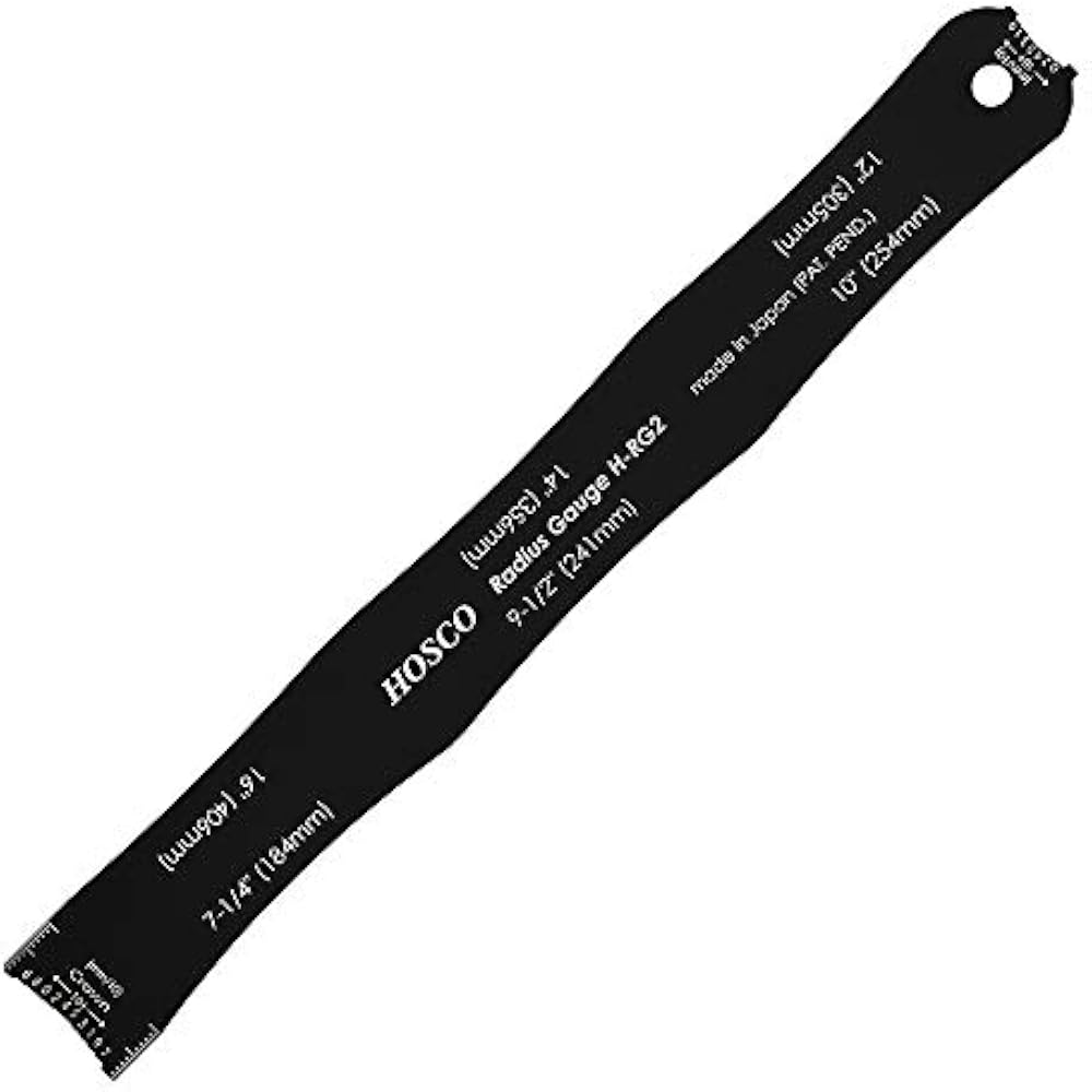 HOSCO Luthiers Tools Fingerboard Radius Gauge H-RG2