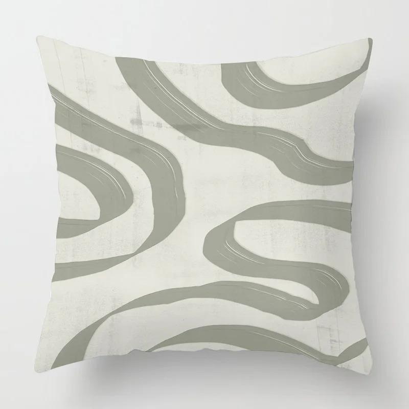 Wind Abstract Geometric Pillowcase Sofa Bedroom Decoration Cushion Cover Cafe Decoration
