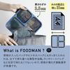 CB JAPAN Foodman Bento Box, 800ml, Slim, Upright Storage, Ash Navy, Antibacterial, Leak-Resistant, Double Sealing, Secured with 4-Point Locking, DSK