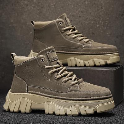 Modne buty motocyklowe męskie Botki Męskie Trampki Mokasyny Buty Mężczyźni Męskie Trampki Gruba Podeszwa Antypoślizgowe Modne Sportowe i Rekreacyjne