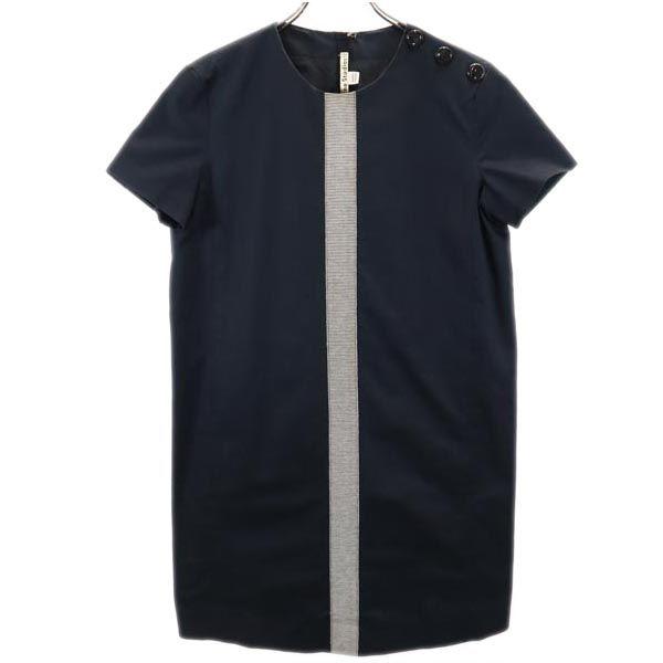 Acne Studios Short Sleeve One Piece 40 Navy Women Used