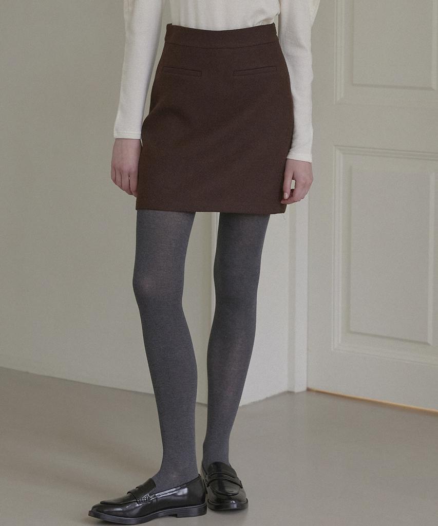 Nonlocal Jane Tweed Mini Skirt - Brown