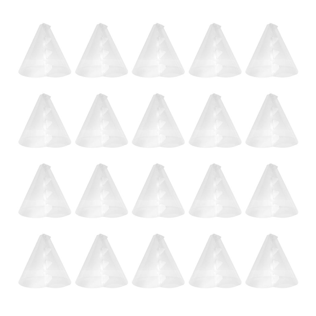 20PCS PET Cone Plants Cover, Reusable   Protector for Garden, Promotes   Circulation,   From Frost, Hail, Cold Snaps