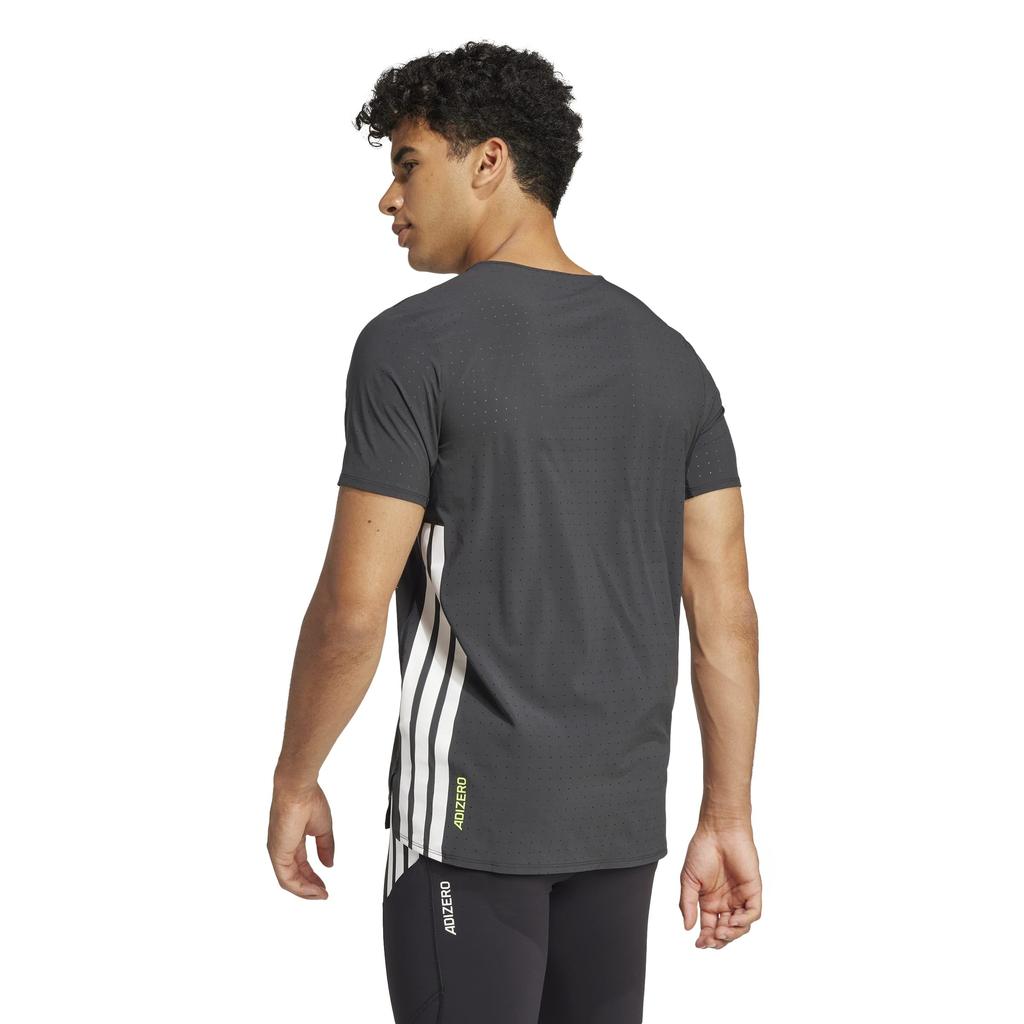 Adidas Adizero Running Short Sleeve Black Size M Men's T-Shirt, JOM26, (JF3473),