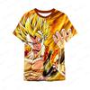 Goku T-Shirt Short Dragon Ball Harajuku Style Goku Hip Hop Boy Sleeve Tee New Tops Trend Clothing High Quality Men's Y2k 5XL