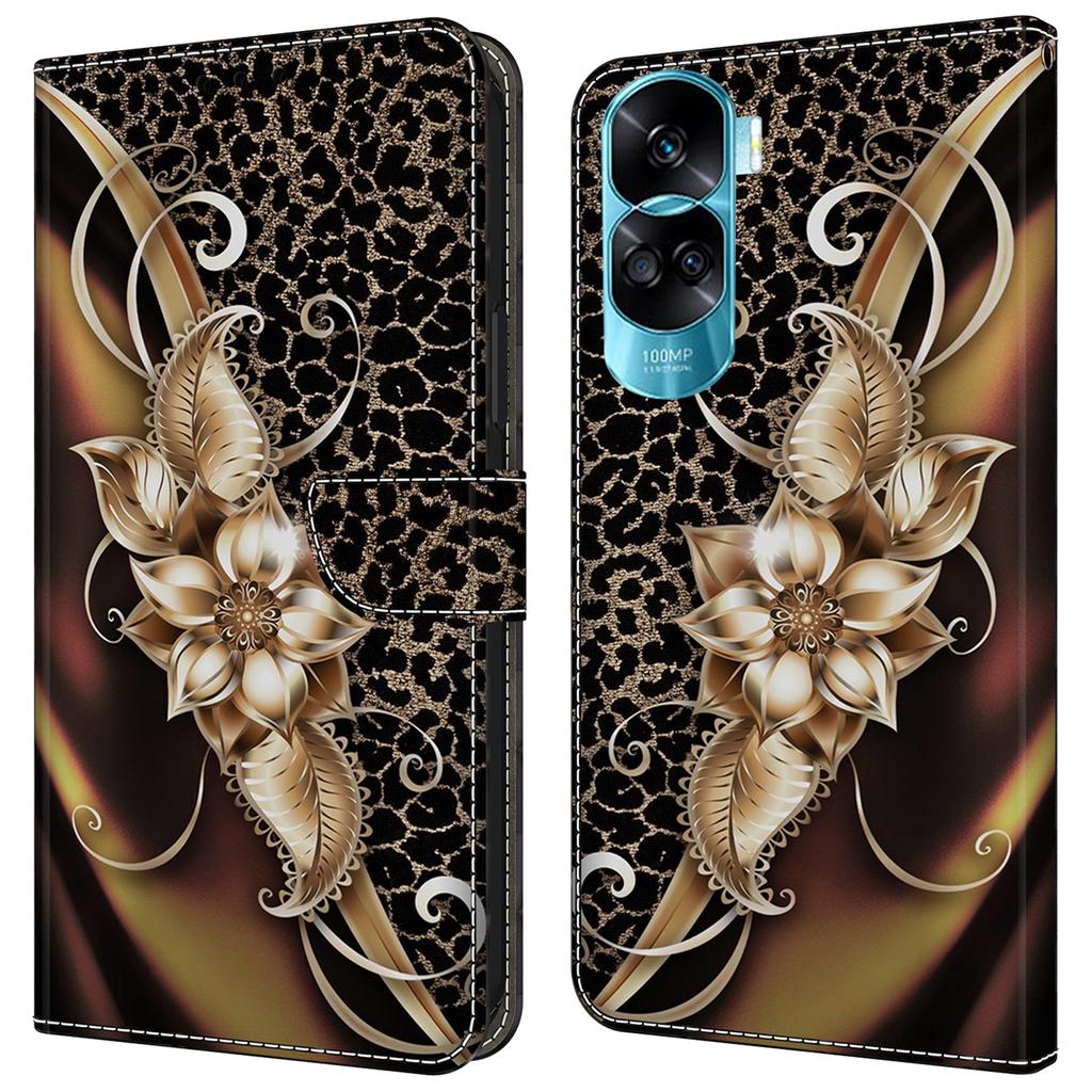 Für Honor 90 Lite 5G/X50i 5G Hüllen Magnetische Handyhülle Musterdruck Brieftasche Kratzfeste Handyhülle