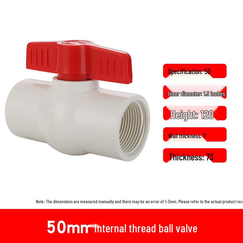 PVC Ball Valve Set: 4-Point and 6-Point Water Supply Valves for DN25, 32, 40, 50 Pipes
