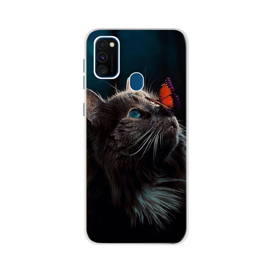 For Samsung Galaxy M21 Case Samsung M30s Soft Slim Cute Painted Phone Back Cover For Samsung M21 M 21 M215F Cases Bumper Fundas