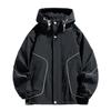 Pánská bunda s kapucí Loose Tooling Outdoor Fat Men's Waterproof