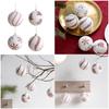 8cm Shatterproof Foam Decorative Baubles Ball Ornament Christmas Tree Decorations for Wreath Mantels Embellishments