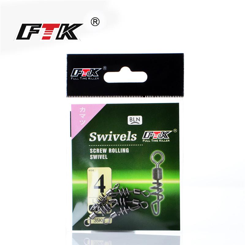 3pcs/5pcs Pike Fishing Accessories Connector Pin Bearing Swivel Stainless Steel Carabiner Lure Swivel Tackle