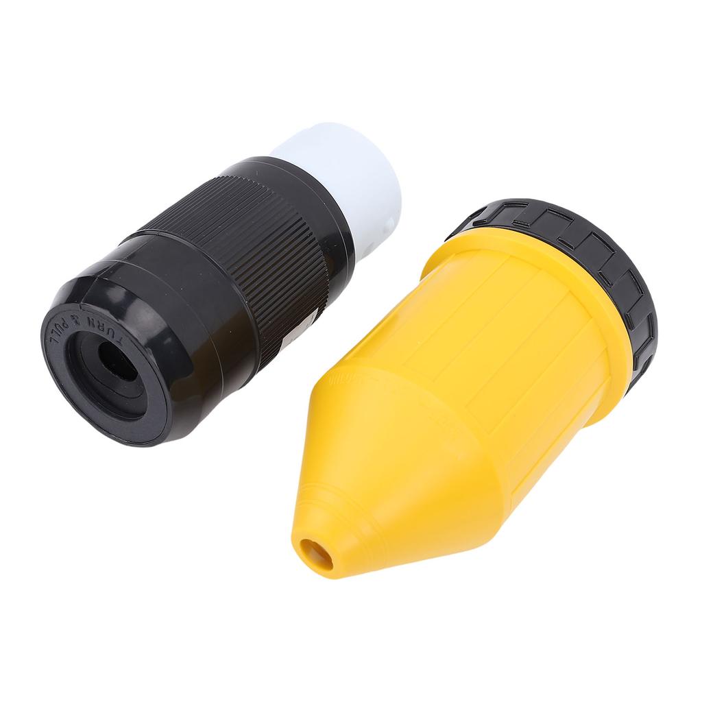 RV Power Plug Set with Water Proof Cover 50A Electrical Female Socket for Trailer Boat Truck Yacht