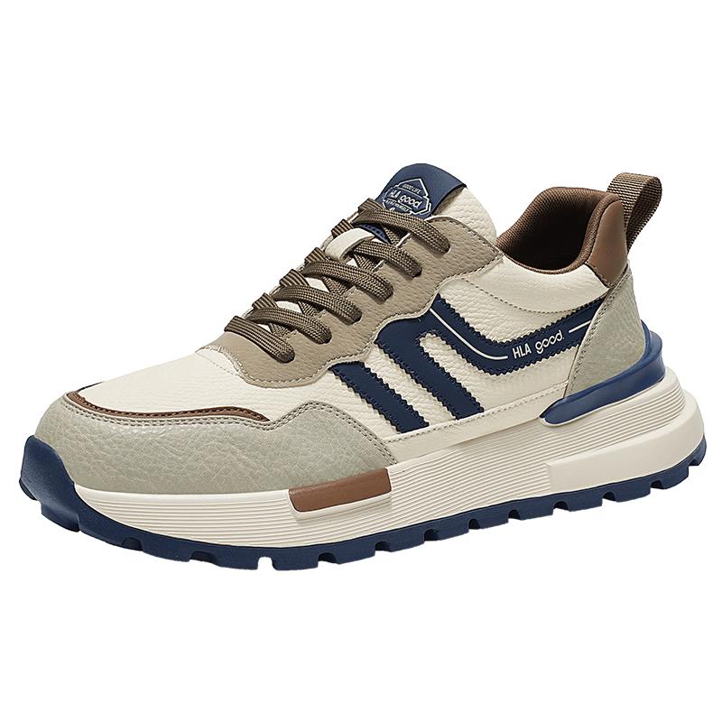 HLA Men s E485 Trendy Patchwork Casual Height-Increasing Shoes 41