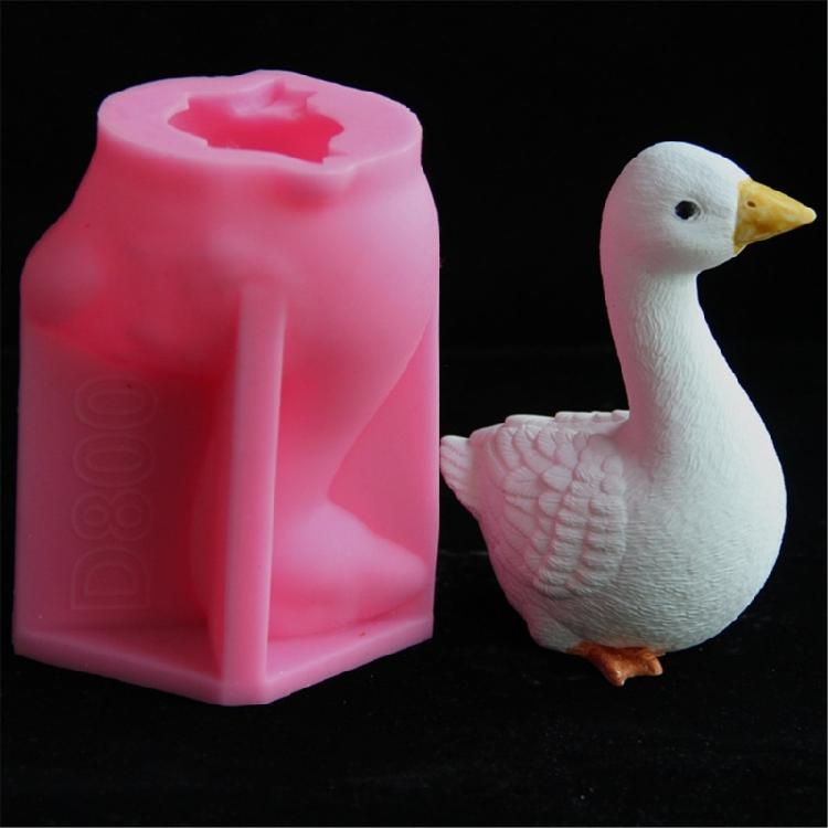 3D Gooses Animal Silicone Candle Molds for Handmade Candle Soap Making Cement Gypsum Silicone Molds for Craft Project