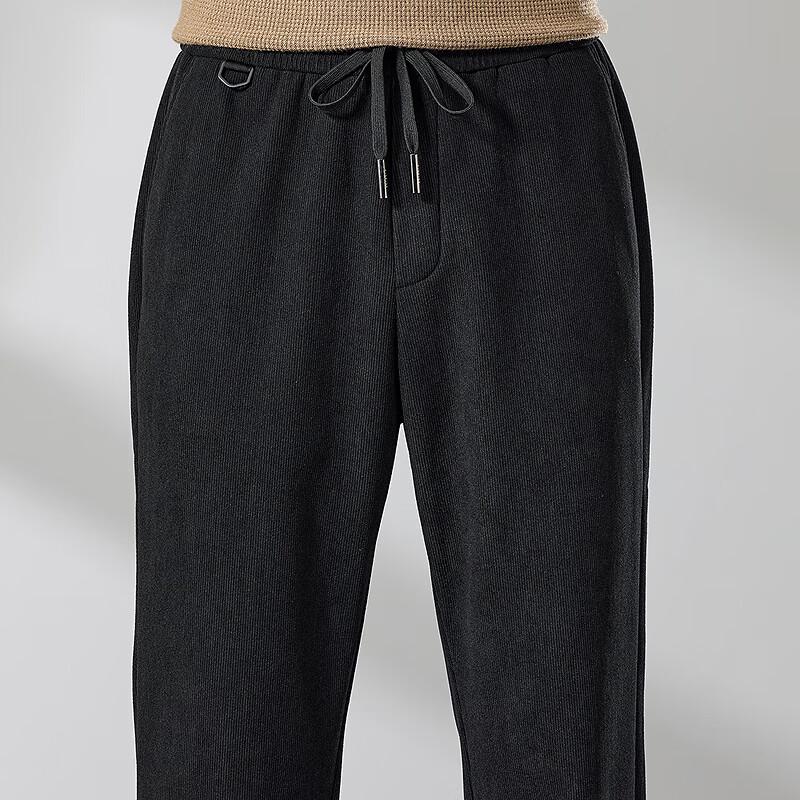 FAPAI Men's Fleece-Lined Thickened Casual Straight-Leg Pants