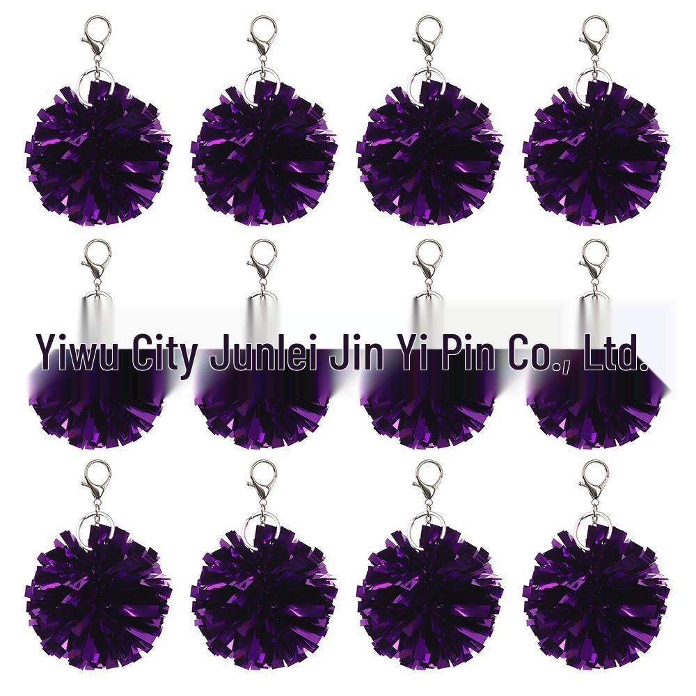 

Mini Cheerleading Flower Ball Keychain Pendant - Girly Fashion Accessory фиолетовый
