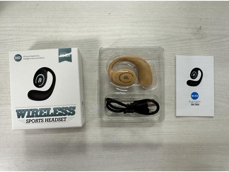 MK9 Ear-hook Bluetooth Earbuds: Open-ear Sport Noise Cancelling Headphones