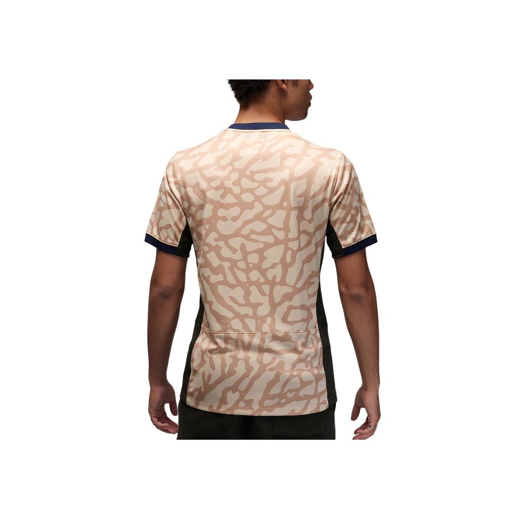 Jordan PSG 2023/24 Stadium Fourth Crew Neck T-Shirt Men Tops Khaki FD6504-201
