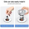 Plastic Floor Drain Filter Mesh Anti-clog Hair Trap Pop Up Drain Filter Anti-odor Sealing Cover Shower Leak Net