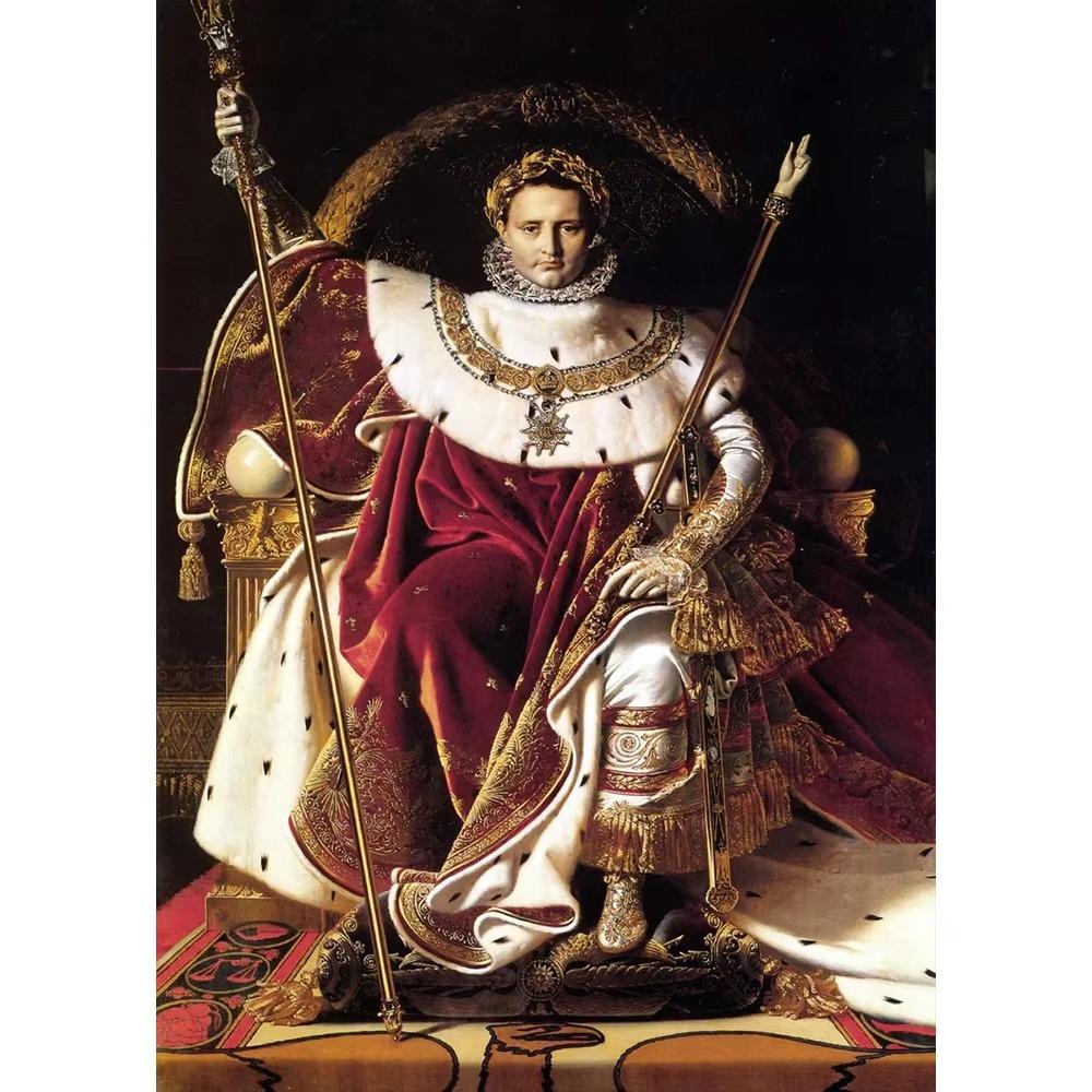 Napoleon Bonaparte Portrait Crossing The Alps Coronation of Napoleon I Canvas Poster Print for Living Room Home Decor