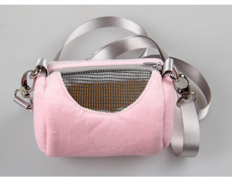 Portable Small Pet Carrier: Hamster, Sugar Glider, Guinea Pig Crossbody Backpack & Warm Sleeping Bag Nest