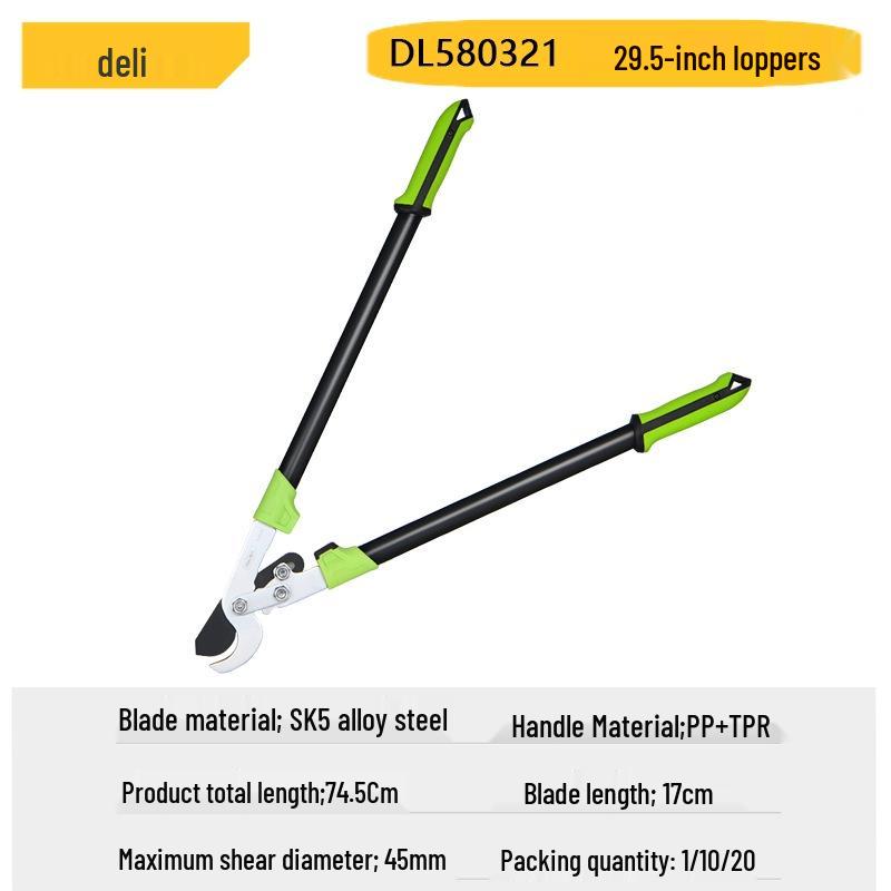 Deli Garden Pruning Shears for Flowers, Branches & Fruit Trees - Heavy-Duty, Large, Durable Tools