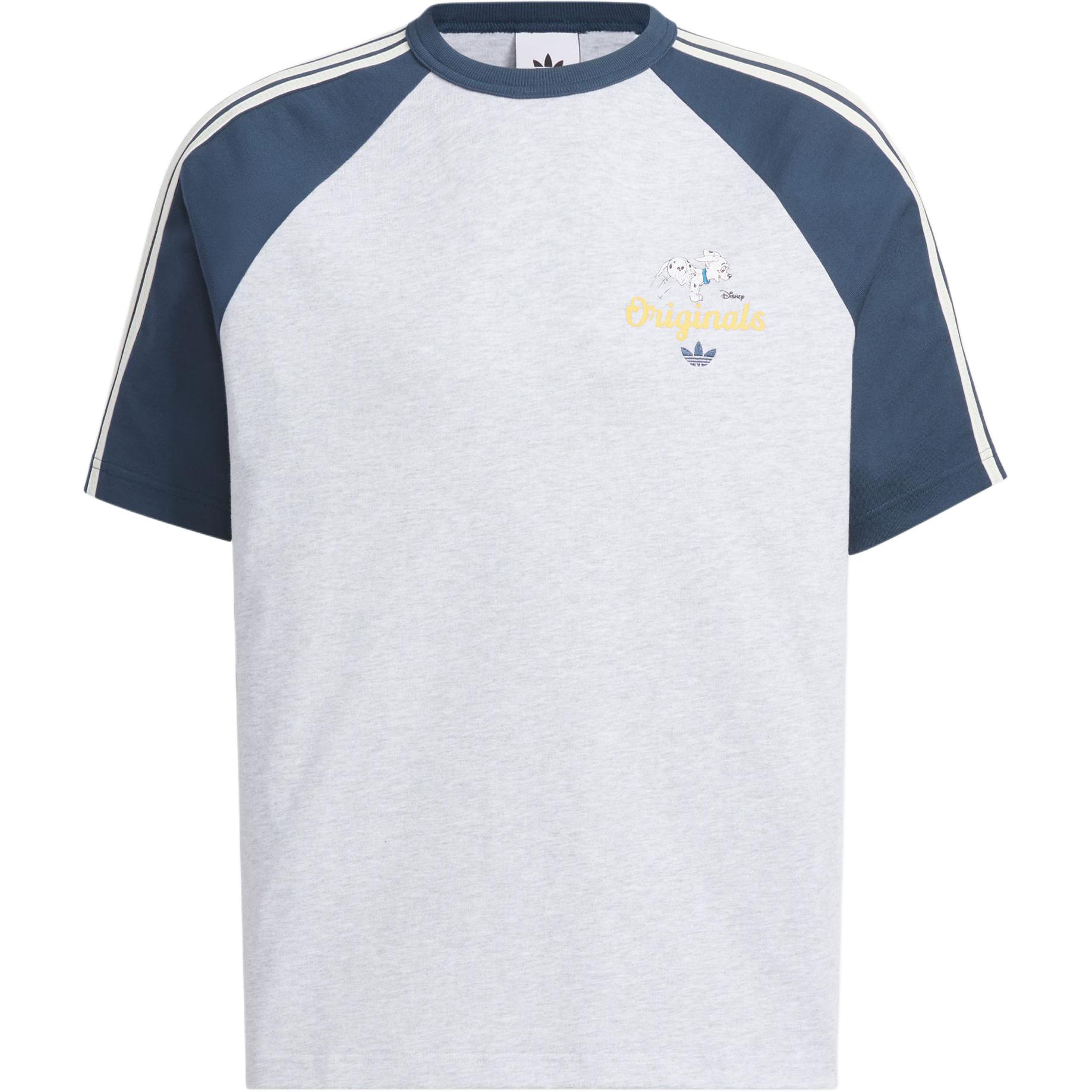 

Adidas Originals X Disney Collaboration Dalmatian Raglan T-Shirt Loose Round Neck Sports Short Sleeve T-Shirt Unisex Tops KG6685 S