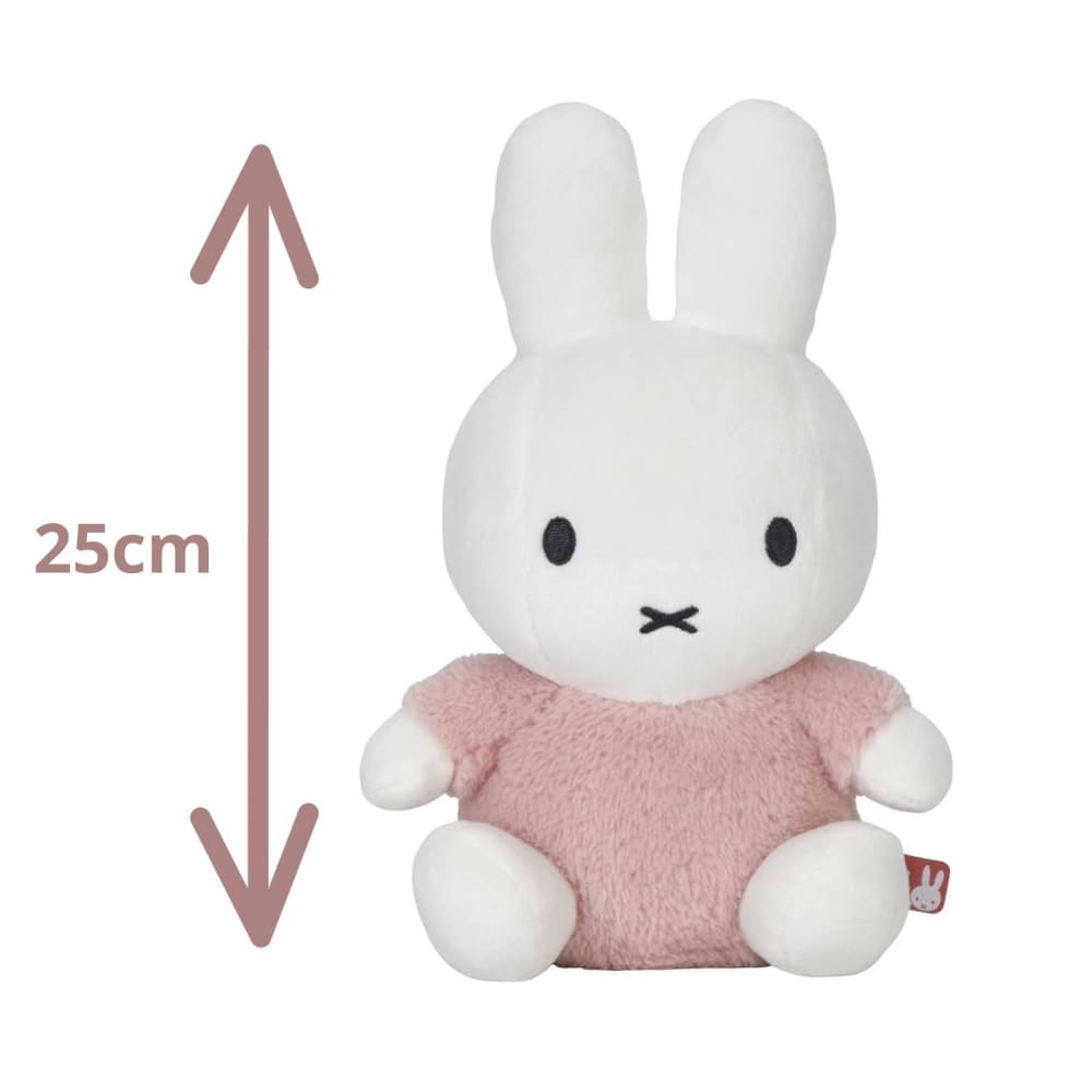 DADWAY Miffy Plush Toy, 25cm, Fluffy, Pink, TYMIFNIJN914
