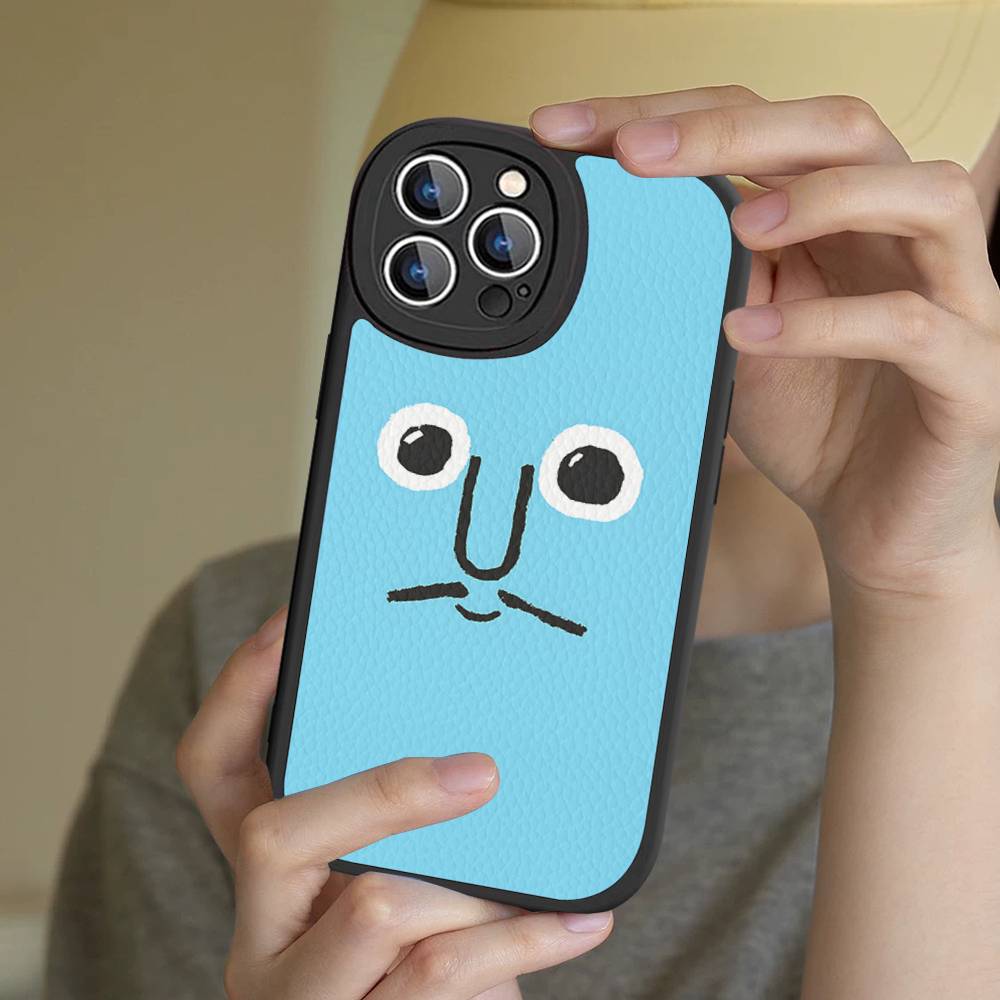 

Art J-Jean J-Jullien Cute Phone Case For IPhone 16 15 14 13 12 11 Pro Max Plus Shockproof Leather Cover iphone XS