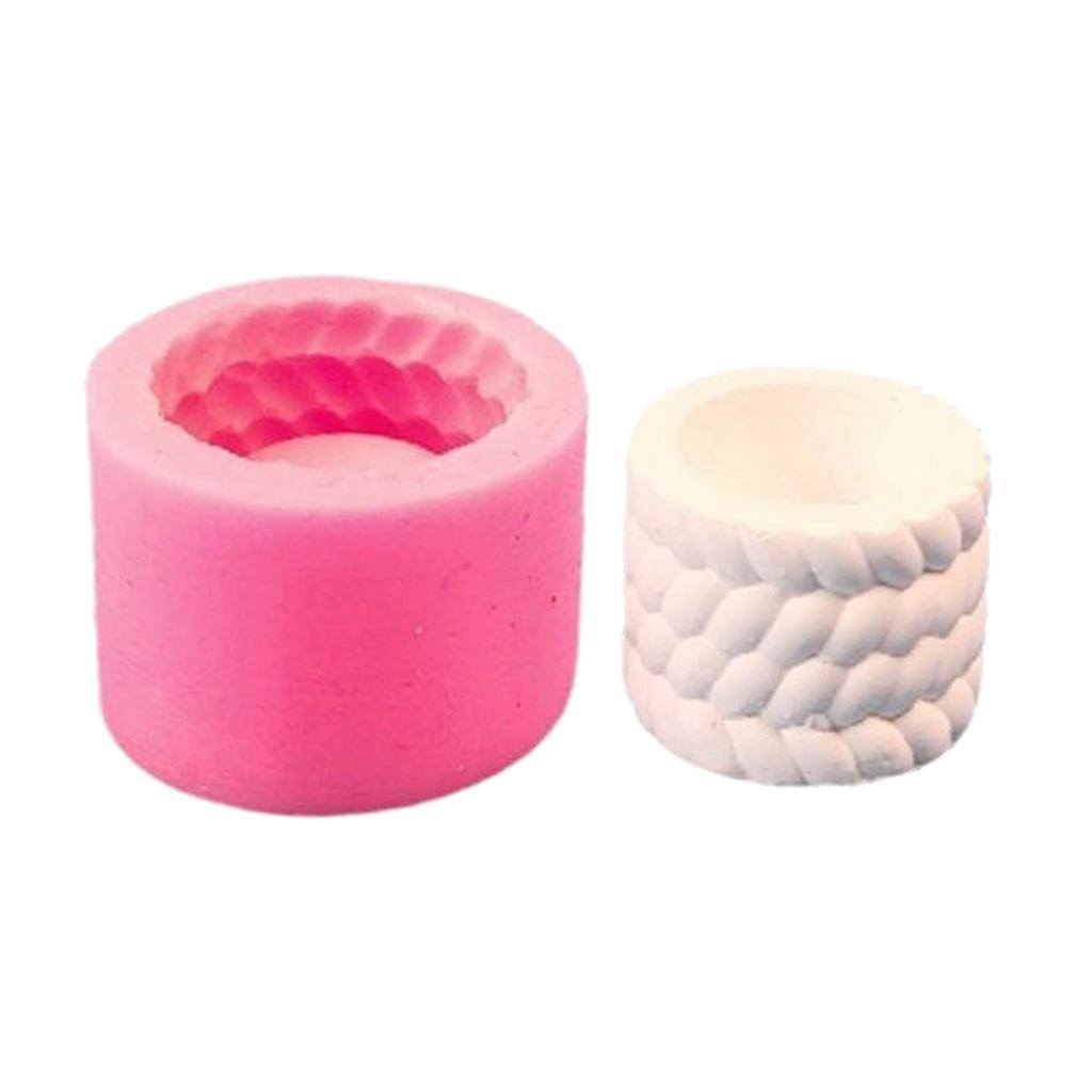 Handwerk Kerzenständer Formen Silikon DIY 3D Kerzenständer Güsse Handgemachtes Geschenk Ton Handwerk Dekorationen Formen