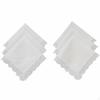 White Lace Handkerchief High Density Textile DIY Blank Elegant Hankie for