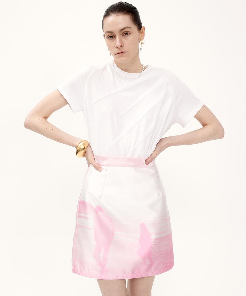 KIME Printed Mini Skirt (Pink)