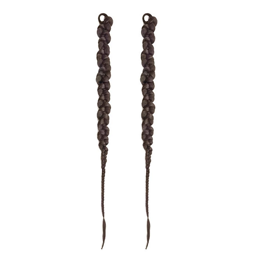 2 Pezzi Estensione Capelli Coda di Cavallo Intrecciata Moda Lunga Intrecciata a Spirale Coda di Cavallo Sintetica Estensione Accessori per Capelli Hip Hop Y2K Ragazza
