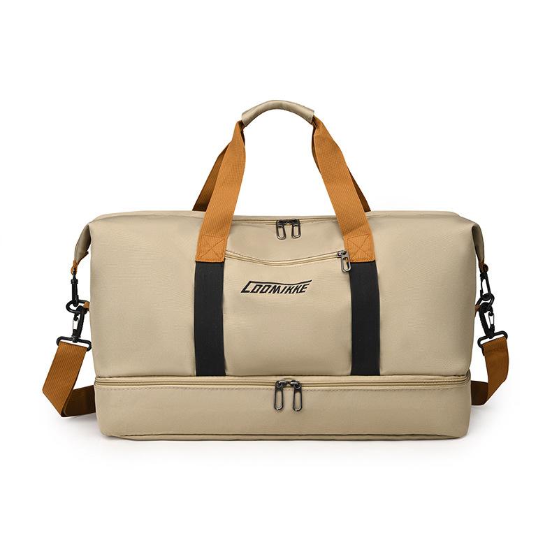 

Дорожная сумка большой вместимости Сумка для хранения багажа для коротких поездок для деловых поездок Мужские и женские спортивные сумки и сумки для фитнеса one size хаки