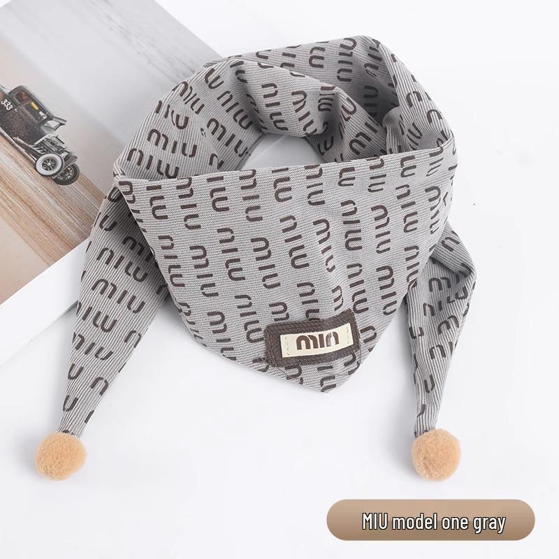 

Children s Cotton Triangle Scarf - Soft, Skin-Friendly, and Warm for Autumn and Winter