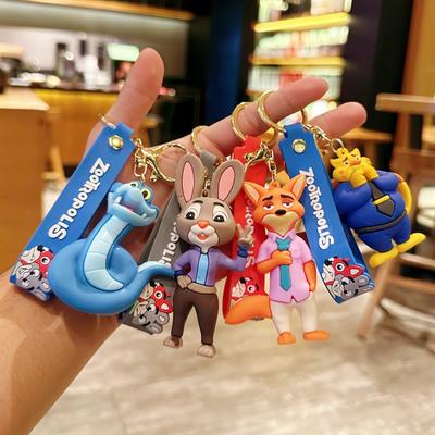 Nový Anime Klíčenka Zootopia 2 Lišák Nick Králík Judy Panenka Klíčenka Šperk Klíčenka Přívěsek na Auto Dětská Hračka Dárek