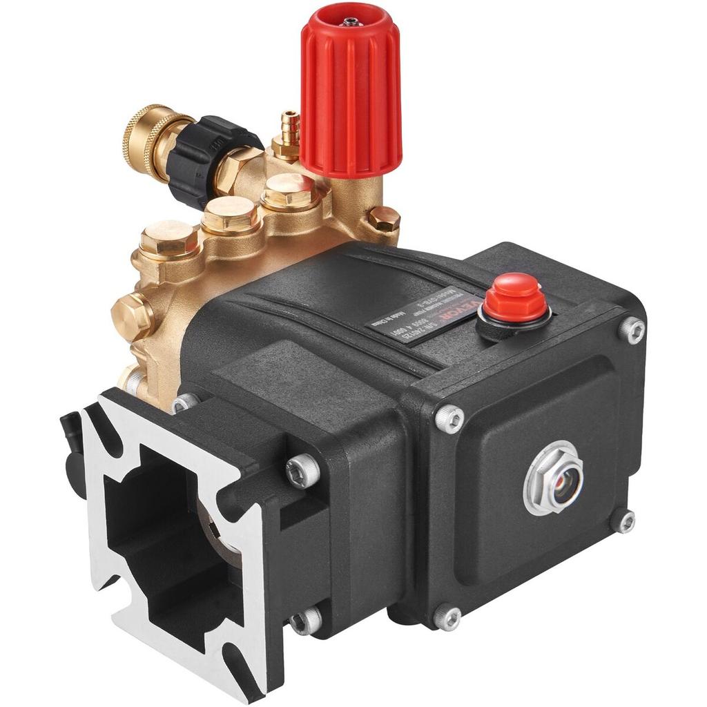 Pressure Washer Pump, 19 Mm Shaft Horizontal Triplex Plunger, 3700 PSI, 2.5 GPM, Replacement Power Washer Pumps Kit, Parts Washer Pump, Compatible